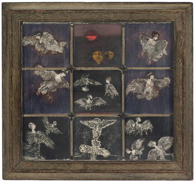 Betye Saar (b.1926) Window of Sirens, 1966 hand-co...