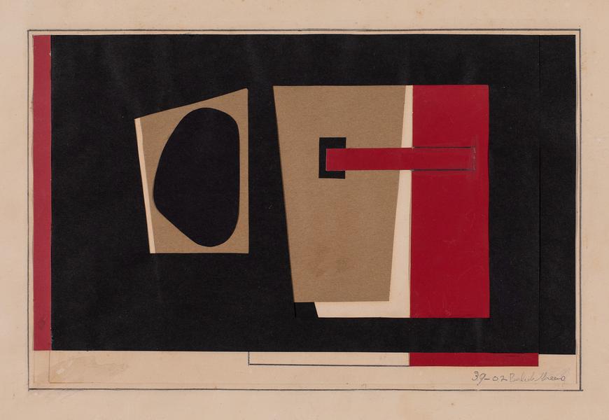Balcomb Greene (1904-1990) 39-02, 1939 cut paper c...