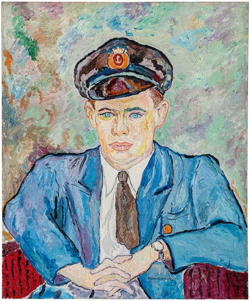 Untitled (Young English Lieutenant), 1943 oil on c...