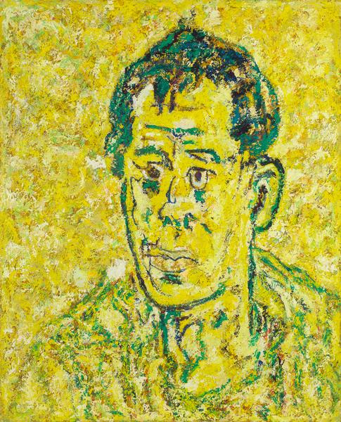 James Baldwin, 1967 oil on canvas 39 1/4 x 31 3/4...