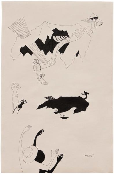 Benny Andrews (1930–2006) Circle Study #46,...