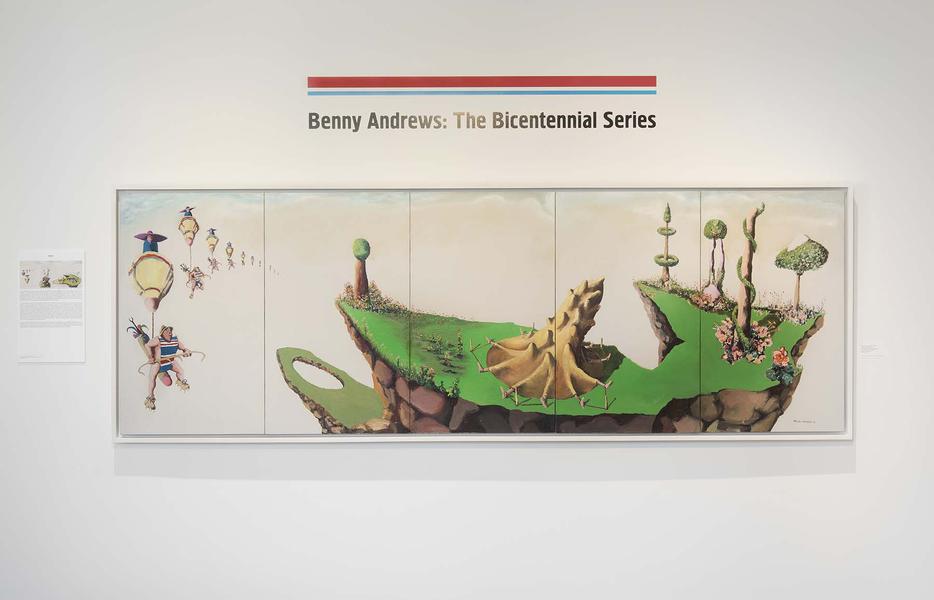 Installation Views - Benny Andrews: The Bicentennial Series - November 8, 2016 – January 21, 2017 - Exhibitions