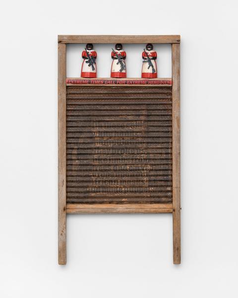 Betye Saar (b.1926) Three Warriors, 1998 mixed med...