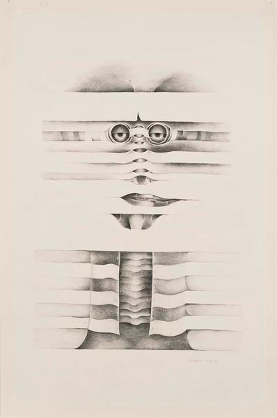 Lee Bontecou (b.1931) Untitled, 1972-73 graphite a...