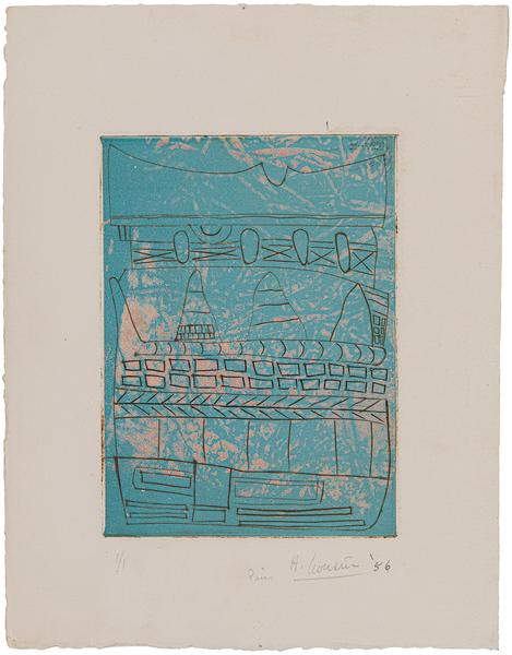 Harold Cousins (1916-1992) Untitled, 1956 color et...