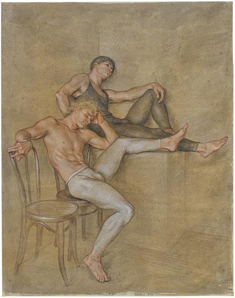 Paul Cadmus (1904-1999) Two Dancers #2, 1966 crayo...