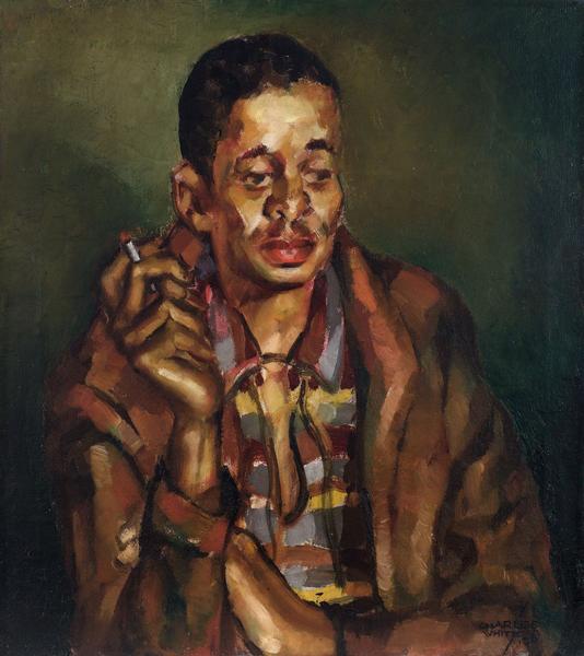 Charles White (1918-1979) Untitled (Seated Man), 1...