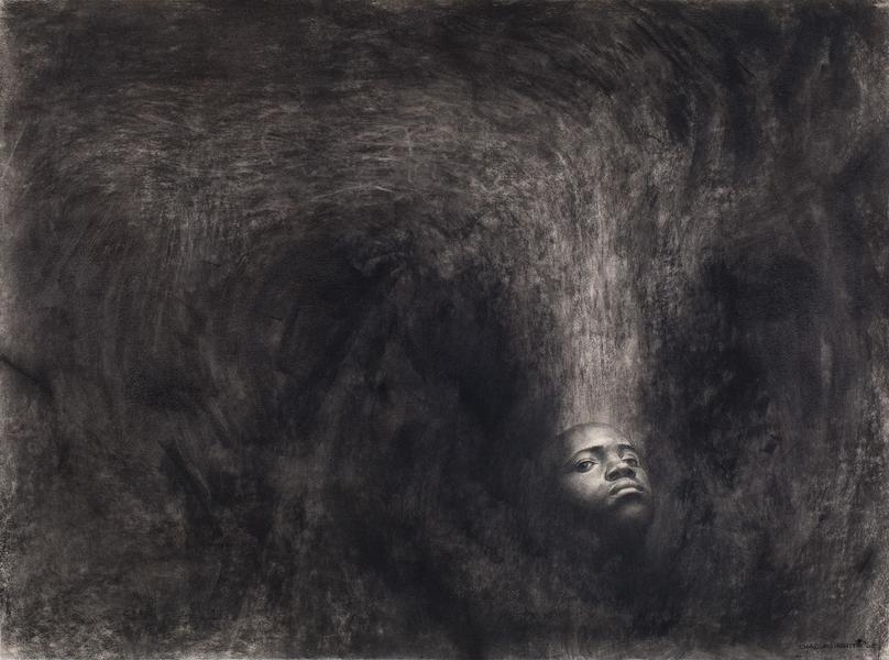 Nobody Knows My Name #1, 1965 Wolff crayon and cha...