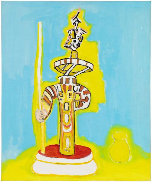 Untitled (Totem of Light), c.1970 oil on canvas 25...