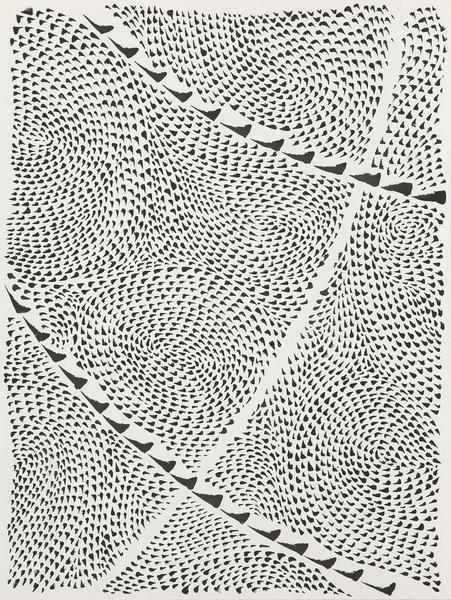 Untitled, 1975 india ink on paper 24" x 18&qu...