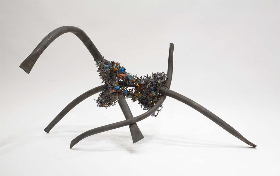 Untitled, c.1970 copper and glass 26 1/4" x 2...