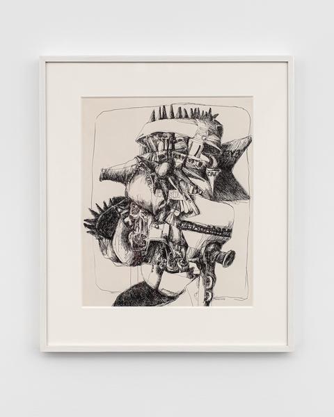 Nancy Grossman (b.1940) Battle-Axe, 1965 ink on pa...