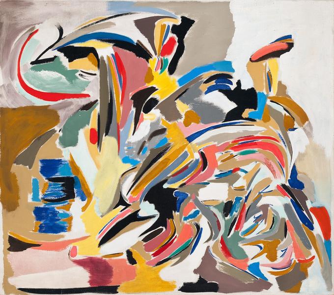 Michael Goldberg (1924-2007) Untitled, 1947 oil on...