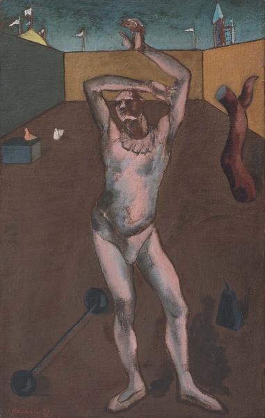 Untitled (Pink Acrobat), 1927 oil on canvas 22 x 1...