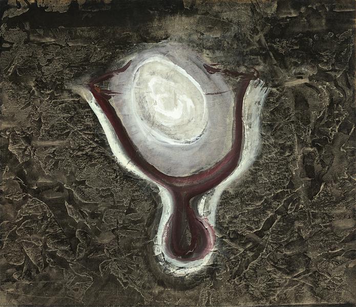 Chalice, 1942 tempera and ink on paper mounted to...