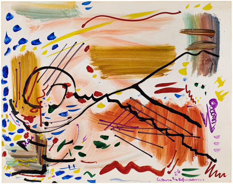 Hans Hofmann (1880-1966) Untitled, 1956 gouache an...