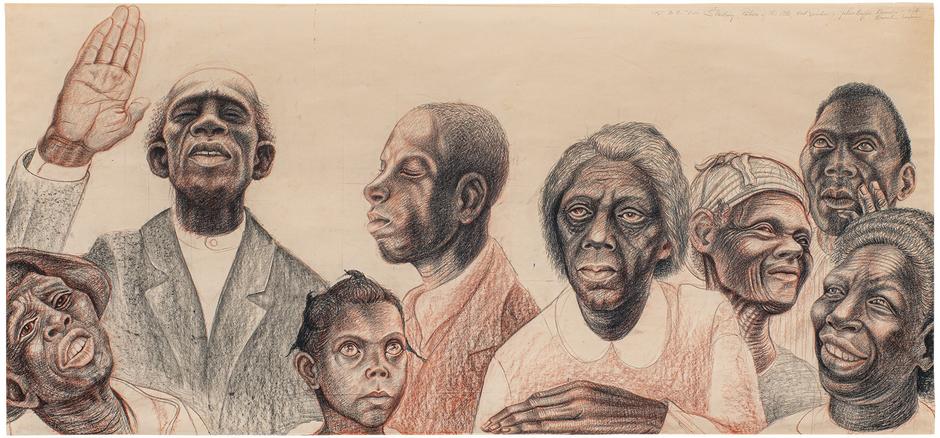 John Biggers (1924–2001) Study for The Histo...