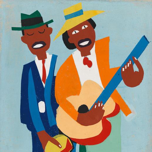 William H. Johnson (1901-1970), Blind Singer (deta...