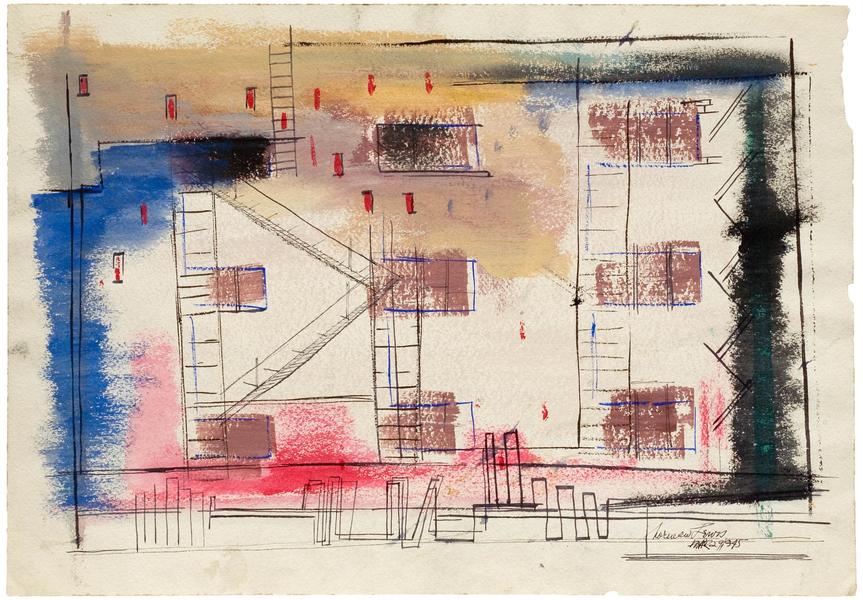 Norman Lewis (1909-1979) Untitled, 1945 watercolor...