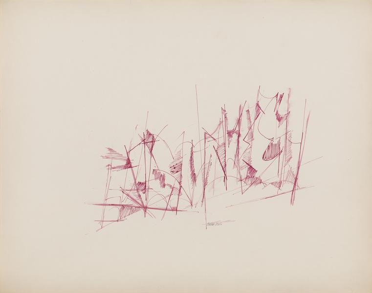 Untitled, c.1949 ink on paper 19" x 24"...