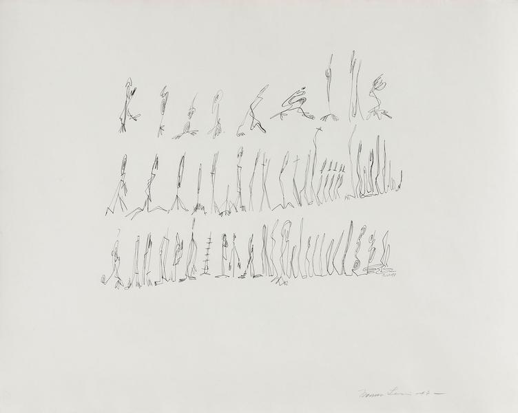 Untitled, 1949 ink on paper 19 7/8" x 24"...