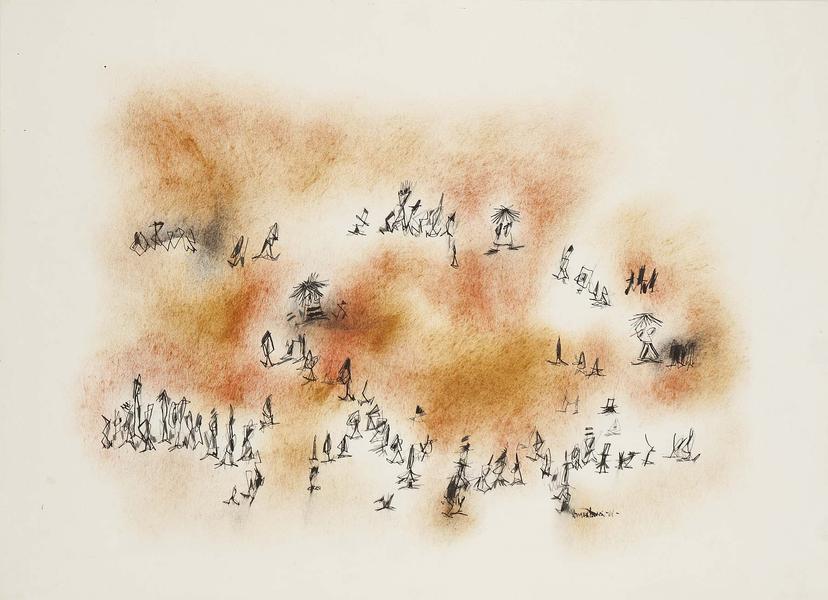 Norman Lewis (1909-1979) Untitled, 1961 oil, ink a...