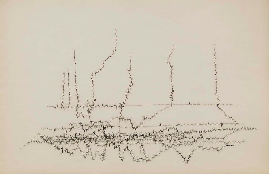 Winter Branches #2, c.1953 ink on paper 26" x...