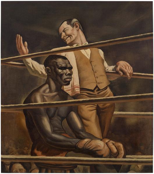 The Challenger, c.1932 oil on canvas 34 x 30 inche...