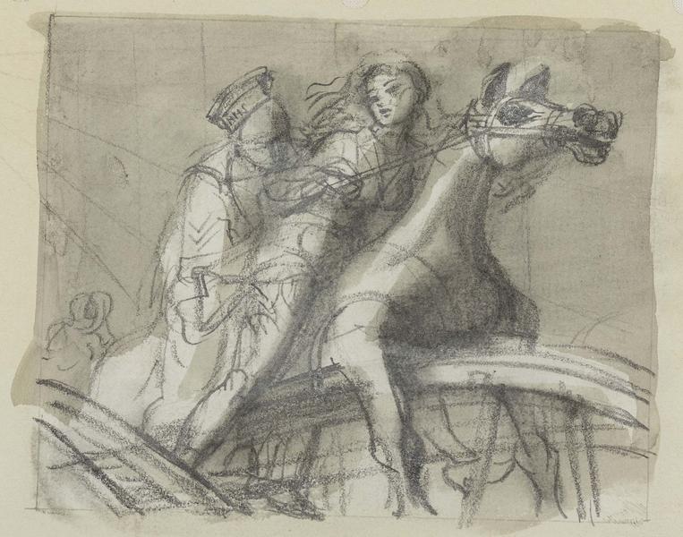 Study for George Tilyou's Steeplechase, 1942 g...