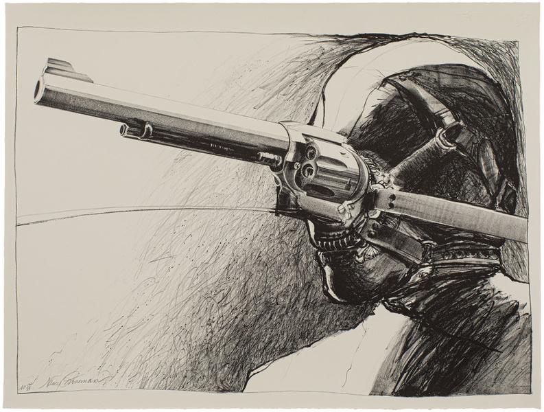 Road to Life, 1975 lithograph on paper 19 3/4 x 26...