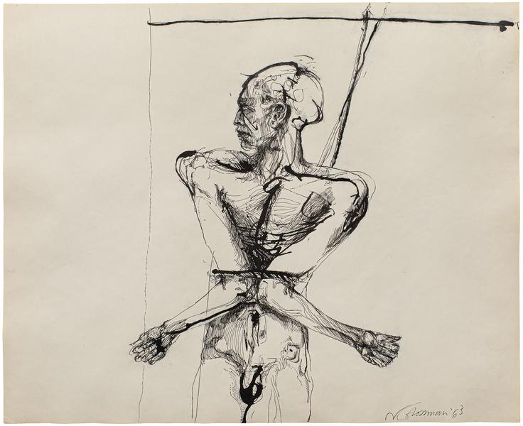 Nancy Grossman (b.1940) Frontal Bound Figure, 1963...