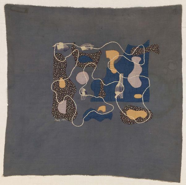 Untitled, 1947 hand appliqué and embroidery...