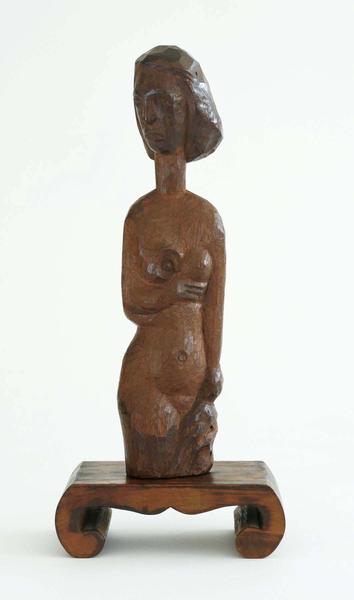 Untitled, c.1950 wood carving 13 1/2" x 6&quo...