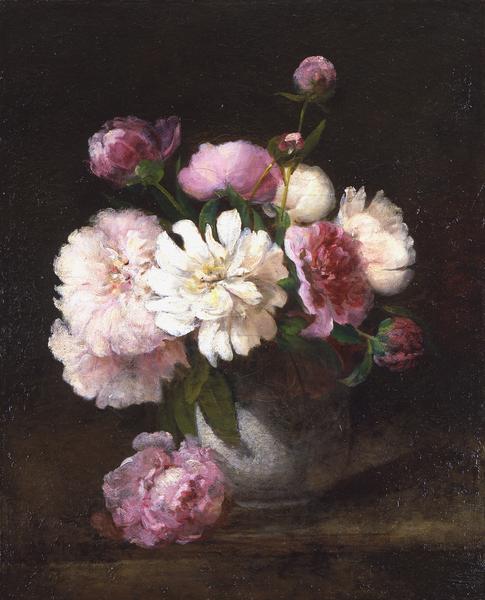Charles Ethan Porter (1847-1923) Untitled (Peonies...