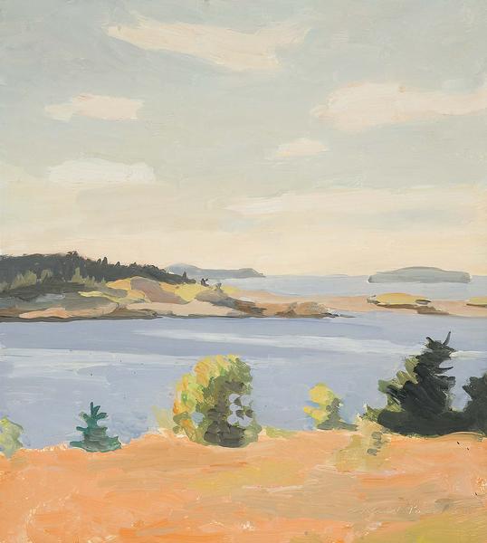Fairfield Porter (1907-1975) View Across the Barre...