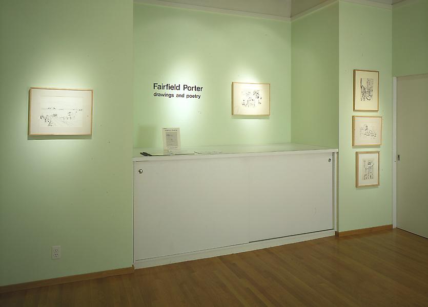 Installation Views - Fairfield Porter : Drawings and Poetry - June 8 – August 25, 1995 - Exhibitions