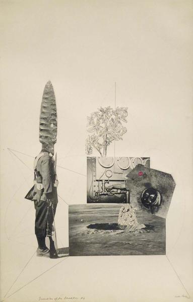 Guardian of the Bread Tree #4, 1943 ink and collag...