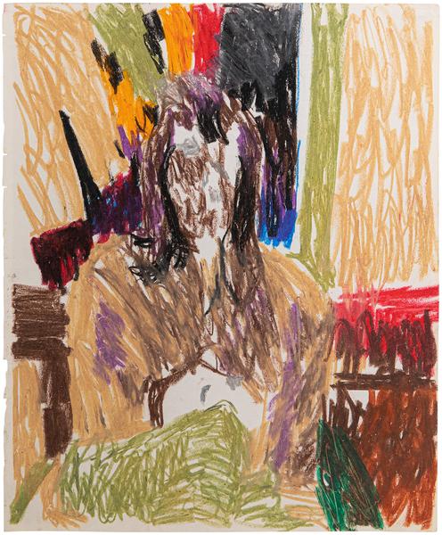 Bob Thompson (1937-1966) Untitled, c.1965 wax cray...