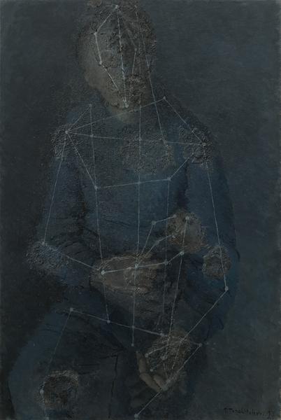 Personage, 1927 oil and coffee grounds on canvas 5...