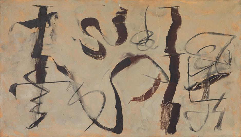 No. 16, c.1948 oil on canvas 20" x 35",...