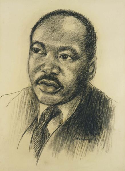 Hale Woodruff (1900-1980) Martin Luther King, c.19...