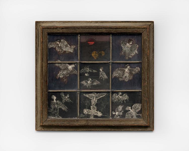 Betye Saar (b.1926) Window of Sirens, 1966 hand-co...