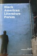 Black American Literature Forum, Fall 1990