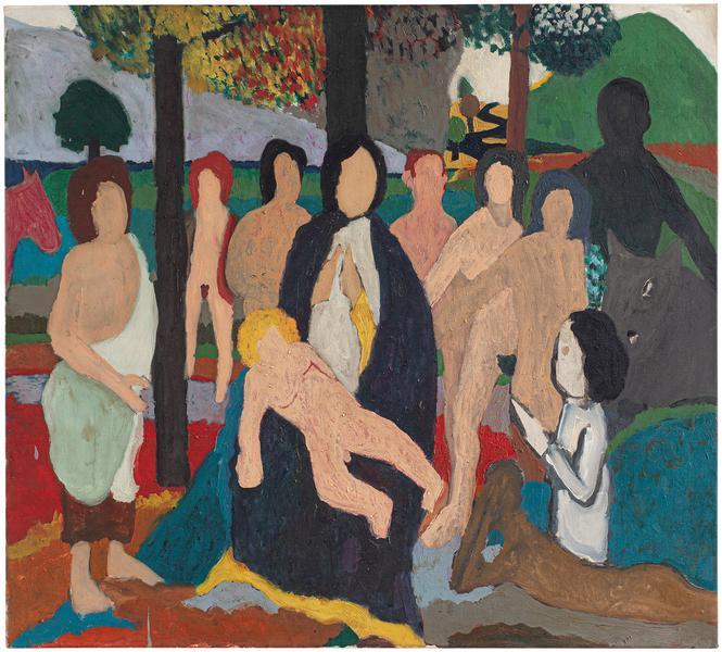 Bob Thompson (1937–1966) Nativity, 1961 oil...